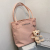 New Sense of Quality Women's Bag Large Capacity Shoulder Cross Body Bucket Bag Western Style Leisure Fashion Korean Style Fashion with Pendant