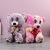 2020 New Double Knot Bear Plush Toy Fashion Bowknot Doll Cute Cartoon Bear Baby Sleeping Doll