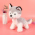 Factory Direct Sales Cute Little Wolf Kid Plush Toy Cartoon Plush Toy Doll Gray Little Wolf Dog Doll