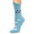 New 3D Cartoon Cat Socks Women's Coral Fleece Socks Extra Thick Thermal Socks Women's Sleeping Socks Mid-Calf Length Socks