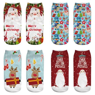 New Christmas Series Socks 3D Printed Christmas Socks Christmas Socks Women's AliExpress EBay Amazon