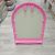 Round Hanging Mirror with Shelf Wall-Mounted Bathroom Mirror Plastic Makeup Mirror