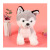 Factory Direct Sales Cute Little Wolf Kid Plush Toy Cartoon Plush Toy Doll Gray Little Wolf Dog Doll