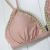 European and American Hot Swimsuit Pink Stitching Hand-Woven Hemp Rope Split Bikini