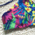 European and American Hot Halter Bikini Flower Print Swimsuit Braided Two-Piece Swimsuit