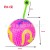 Push down 7.5 Road Sign Patch Luminous Whistle Ball Squeeze and Sound Luminous Toy Squeeze Elastic Ball Factory Direct Sales