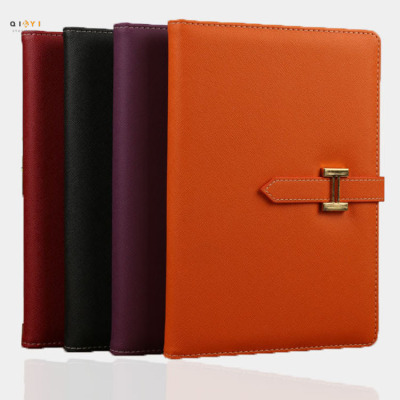 Factory Direct Sales Business Office Notebook with Buckle Color-Changing PU Leather Hand Account Notebook