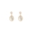 Internet Influencer Cold Style Super Fairy Simple Earrings Sense of Quality Fashion White Moonlight Cat's Eye Earrings