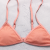 New Foreign Trade Popular Style Pink Mesh Ruffled Bikini Swimsuit for Women Y09