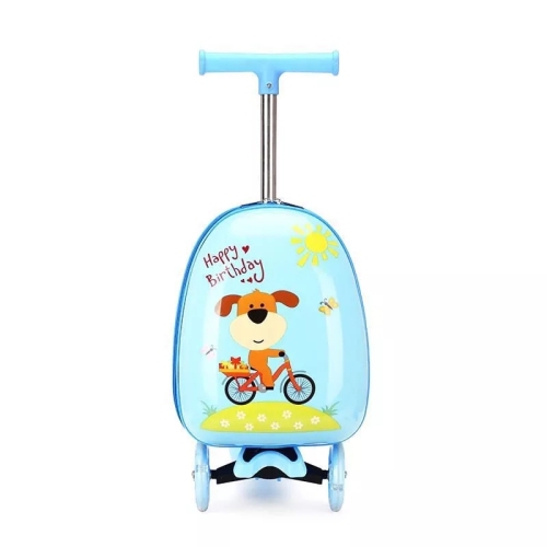 children‘s cartoon trolley case with skateboard luggage colored light crystal wheel multi-color optional stall hot sale wholesale