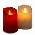 Red LED Electric Candle Lamp Thick Glossy Small Plastic Bevel Simulation Swingxizan