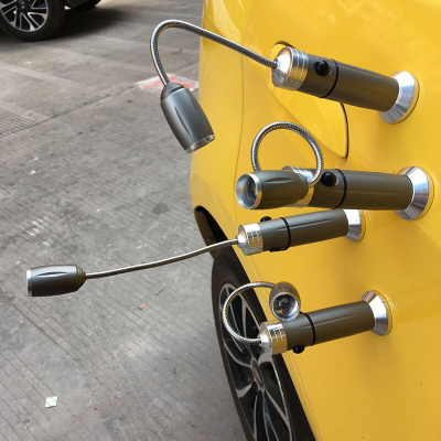 Repair Car Lamp Magnetic Light Work Light LED Lamp with Iron-Absorbing Stone Flashlight Small Bending Lamp
