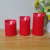 Red LED Electric Candle Lamp Thick Glossy Small Plastic Bevel Simulation Swing