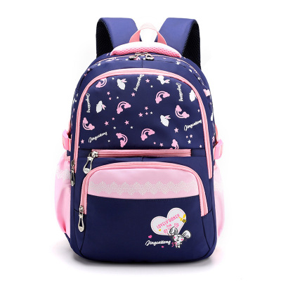 2019 Autumn New Children's Schoolbag Korean Polyester Waterproof Cartoon Cute Offload Student Backpack Wholesale