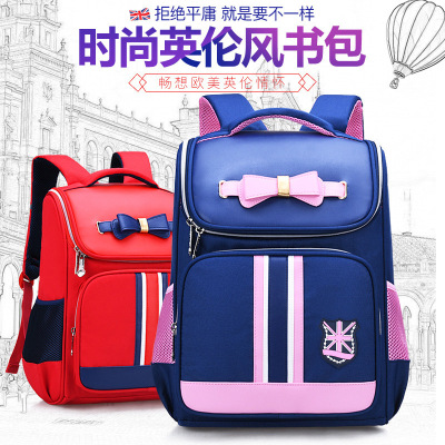 New Style Schoolbag Children's Customized Logo College Style Breathable Burden-Reducing Waterproof Schoolbag Wholesale
