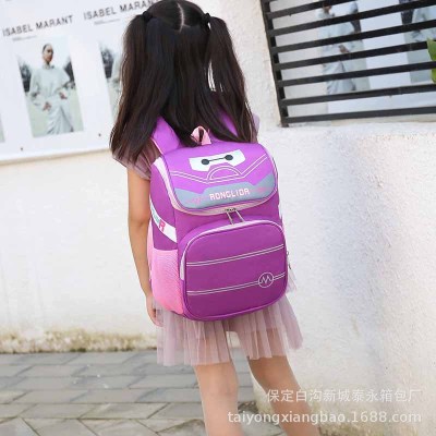 Factory Direct Sales Primary School Student Schoolbag 123 Lower Grade Boys and Girls Schoolbag Burden Reduction Spine Protection Bag One Product Dropshipping