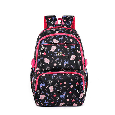 Primary School Schoolbag Female 2020 New Children's Backpack Korean Cartoon Cute Backpack Burden Reduction Spinal Protection Custom Schoolbag