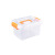 Household Supplies Transparent Plastic Sorting Box for Collection Portable Large Storage Box Toy Clothes Storage Box