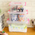 Household Supplies Transparent Plastic Sorting Box for Collection Portable Large Storage Box Toy Clothes Storage Box