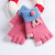 2020 New Winter Warm Children's Gloves Cartoon Cute Korean Three-Dimensional Open Finger Gloves Factory Wholesale