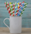 Colored Disposable Paper Straw, Biodegradable Paper Straw, Customized for Beverage Decoration