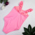 European and American Cartoon Swimsuit Pink Elephant Swimsuit One-Piece Korean Style Sequined Children's Swimsuit Foreign Trade