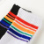 New Japanese Style Stripe Mid-Calf Socks College Style Straight Socks Student Socks Colorful Striped Girls Uniforms Socks