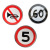 Customized Traffic Signs round Community Road Signs Factory Speed Limit 5km 10Km Warning Signs Reflective Signs