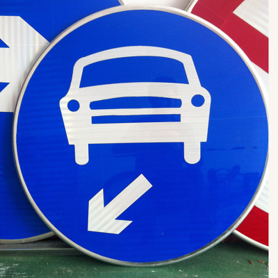 Customized Traffic Signs round Community Road Signs Factory Speed Limit 5km 10Km Warning Signs Reflective Signs