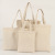 Customized 100% Cotton Canvas Shoulder Bag Supermarket Shopping Storage Canvas Bag Student Cram School Cotton Material Bag