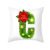 Gm076 Pillow Cover Custom Cartoon Green Letter Series Office Throw Pillowcase Peach Skin Fabric Cushion Cover Cross-Border