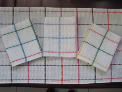 Small Grid Fresh Tea Towel