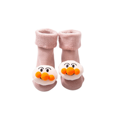 New Doll Socks Fleece Cartoon Thermal Thickening Baby Floor Socks Factory Direct Sale