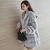 Mink Fur Coat for Women 2019 Winter New Haining Mid-Length Hooded Whole Mink Marten Overcoats