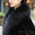New Autumn and Winter Imitated Mink Fur Coat Mid-Length Women's Clothing Marten Overcoats Fox Fur Collar Mosaic