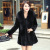 New Autumn and Winter Imitated Mink Fur Coat Mid-Length Women's Clothing Marten Overcoats Fox Fur Collar Mosaic