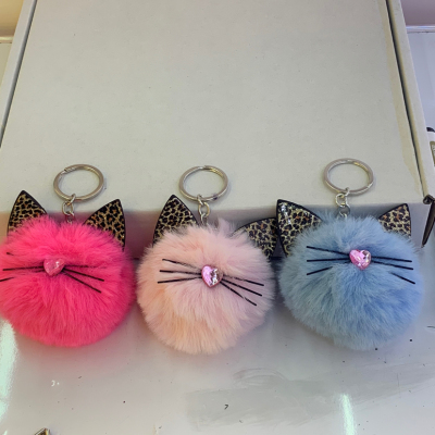 Accessory and Pendant Fur Ball Keychain Can Be Customized