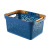 K10-2695 Creative Hollow Storage Basket Household Sundries Storage Basket Plastic Thickened Multi-Functional Portable Plastic Basket