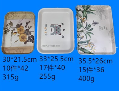 Melamine Tableware Melamine Stock Melamine Tray Melamine Dish Decals Tray Running Rivers and Lakes Stall Hot Sale