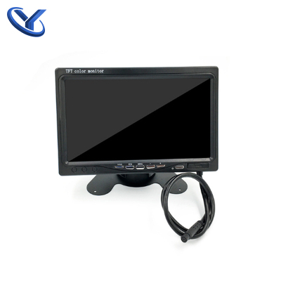 Factory Direct Sales 7-Inch HD LCD Desktop Car Monitor Reversing Image Two-Way Input Digital Display