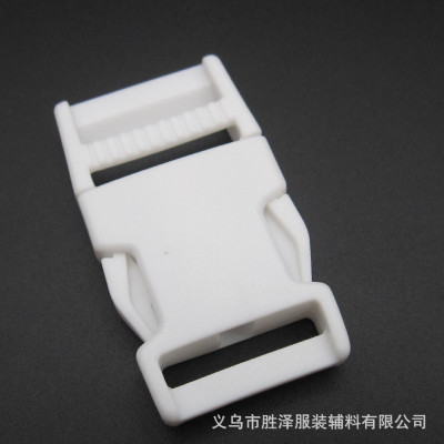 Manufacturers Supply 2. 5cm White Plastic Buckle Nylon Buckle Polyformaldehyde Buckle Lock