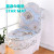  Lace Toilet Mat Three-Piece Set Home Versatile Seat Cover Zipper Seat Washer Winter U-Shaped Toilet Seat Cover