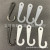 Hot Sale Plastic Question-Mark-Shaped Hoy Transparent Socks Hook Tag Plastic Hook 4.5cm Large Hat Hook