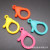 Factory Direct Sales 3. 5cm * 2. 4cm Plastic Lobster Hook Buckle Plastic Color Keychain DIY Ornament Accessories