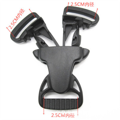 Taobao Live Broadcast Bullhead Release Buckle 2.5cm Multifunctional Plastic Rotating Release Buckle Accessories Backpack Safety Adjustable Buckle