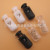 Factory Direct Sales White Single Hole Spring Fastener Mini Small String Clip Monocular Cylinder Small Spring Fastener