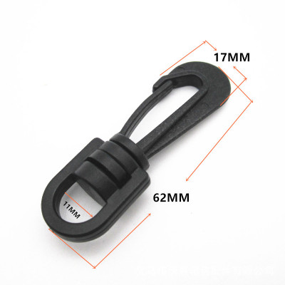 Spot Plastic Universal Hook Pom Polyoxymethylene Luggage Accessories Hook Fixed Ribbon Hook Buckle Small Swivel Hook