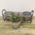 Factory Direct Sales Retro Style Vintage with Barbed Wire Set Iron Bucket Flower Pot Succulent Flower Set Filming Prop Decoration Swing