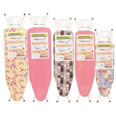 German Spray White + Flower Cloth Ironing Board Foldable Household Board Cloth Rack High Temperature Resistant Ironing Board Wholesale