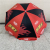 120cm Beach Umbrella 48-Inch Beach Umbrella Red and Black Stitching Sun Umbrella Advertising Umbrella